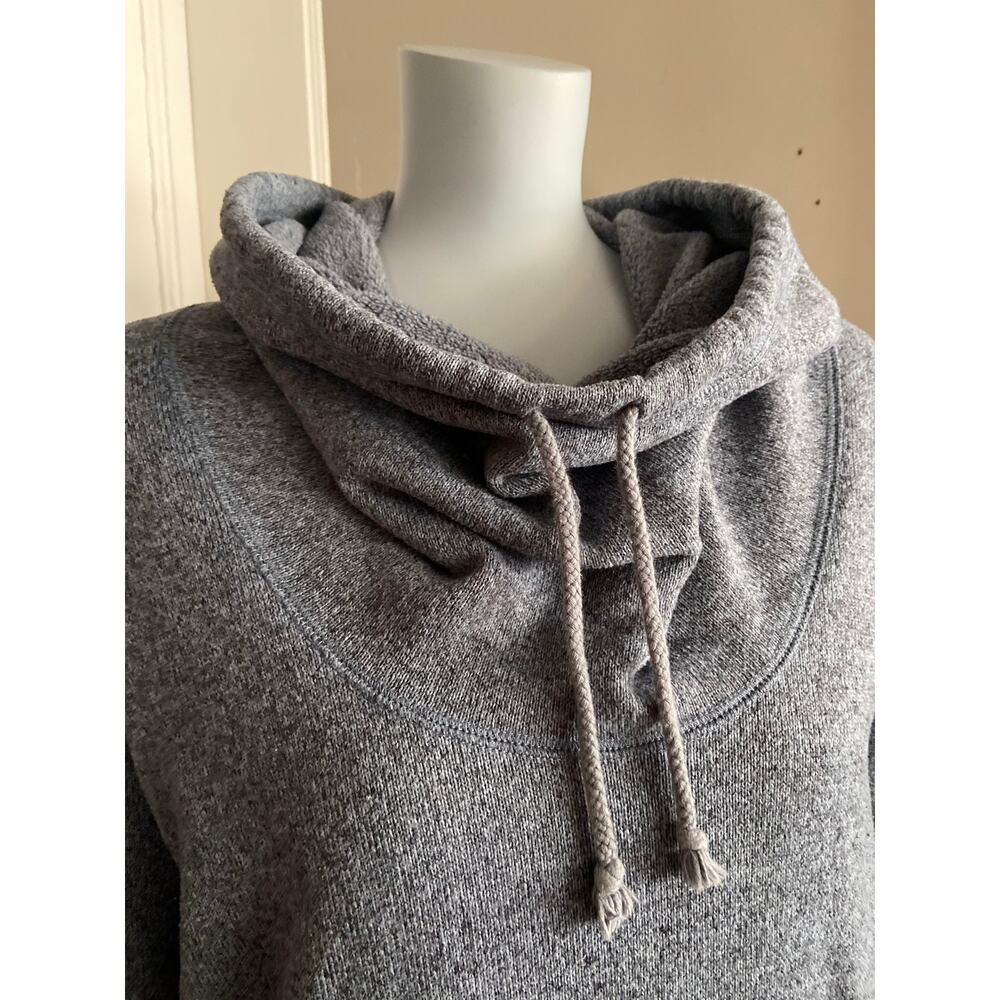 EDDIE BAUER Blue Drawstring Cowl Neck Sweater sz XS